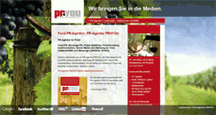 Desktop Screenshot of pr-agentur-food.de